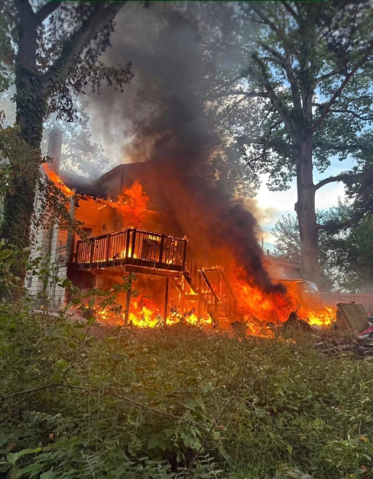 Truck 12 responds to second working fire of the day