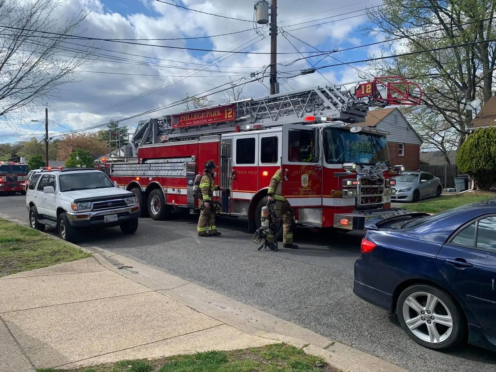 Truck Co Runs 34 Basement Fire