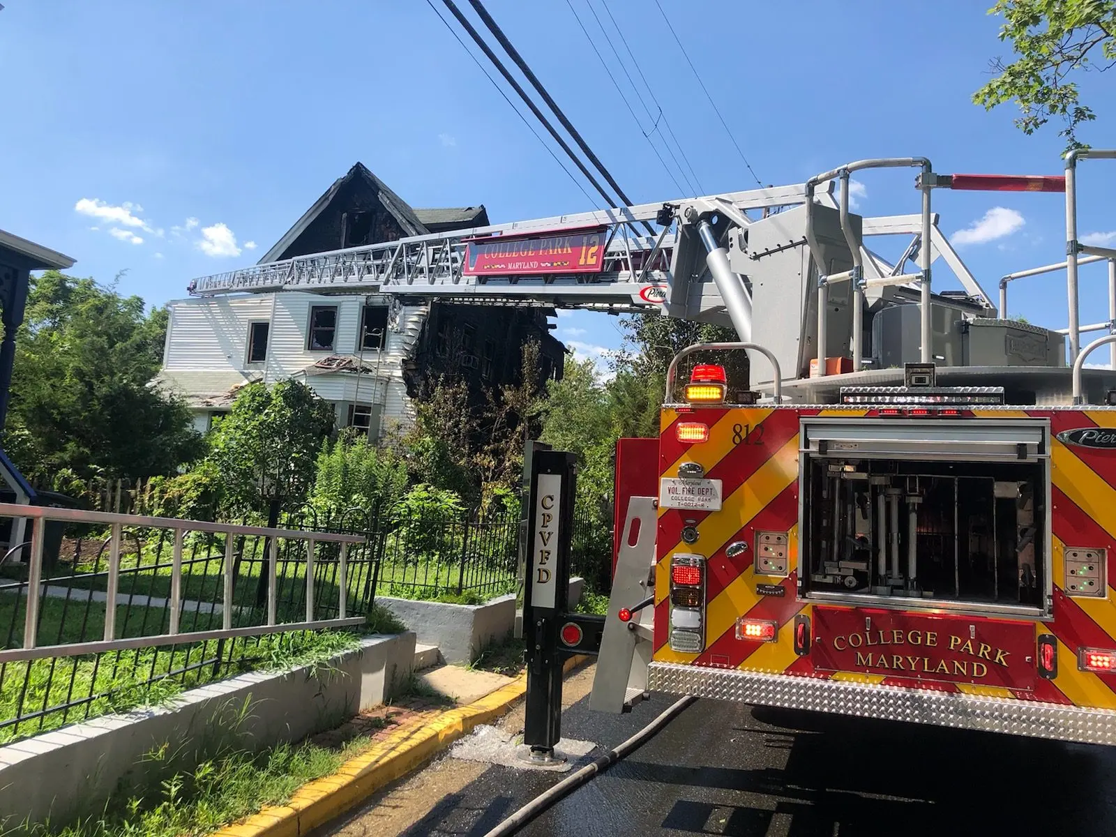 Truck 12 responds for a 55 House Fire