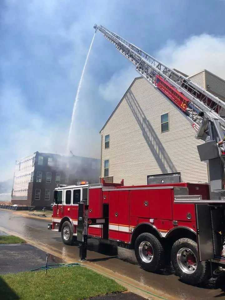 Truck, Chief, and Others Take in 3 Alarm Glenndale Fire