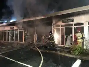 Engine runs 2nd due to Commercial Building Fire