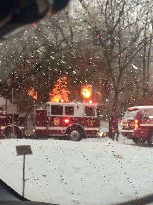 Pumper, Truck, Chief, and Deputy Chief Run 14 House