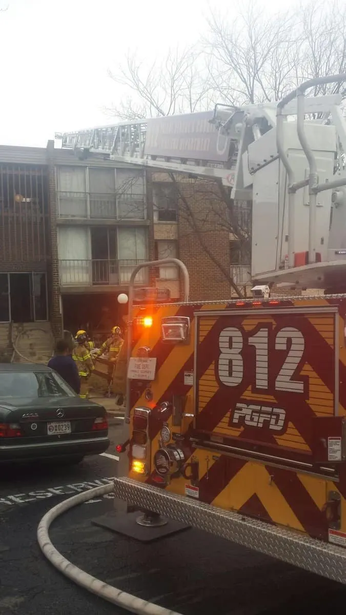 Truck and Chief Run 34 Apartment Fire