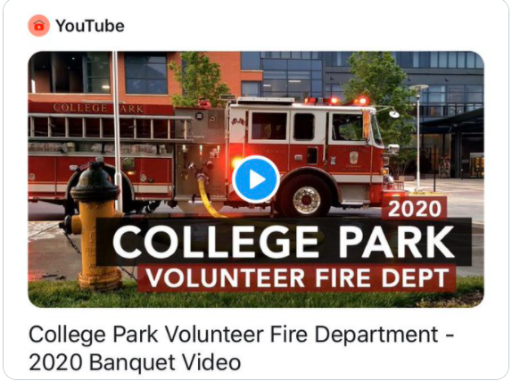 2020 CPVFD Banquet Video