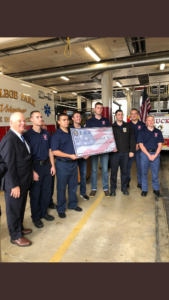 Senator Cardin Presents FEMA Grant at Press Conference