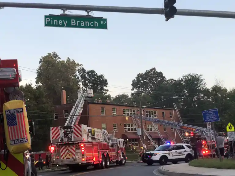 Truck 12 runs apartment fire in Takoma Park