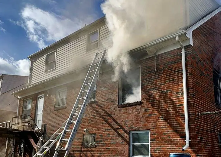 Truck 12 runs Hyattsville house fire, 2 blocks from working apartment fire