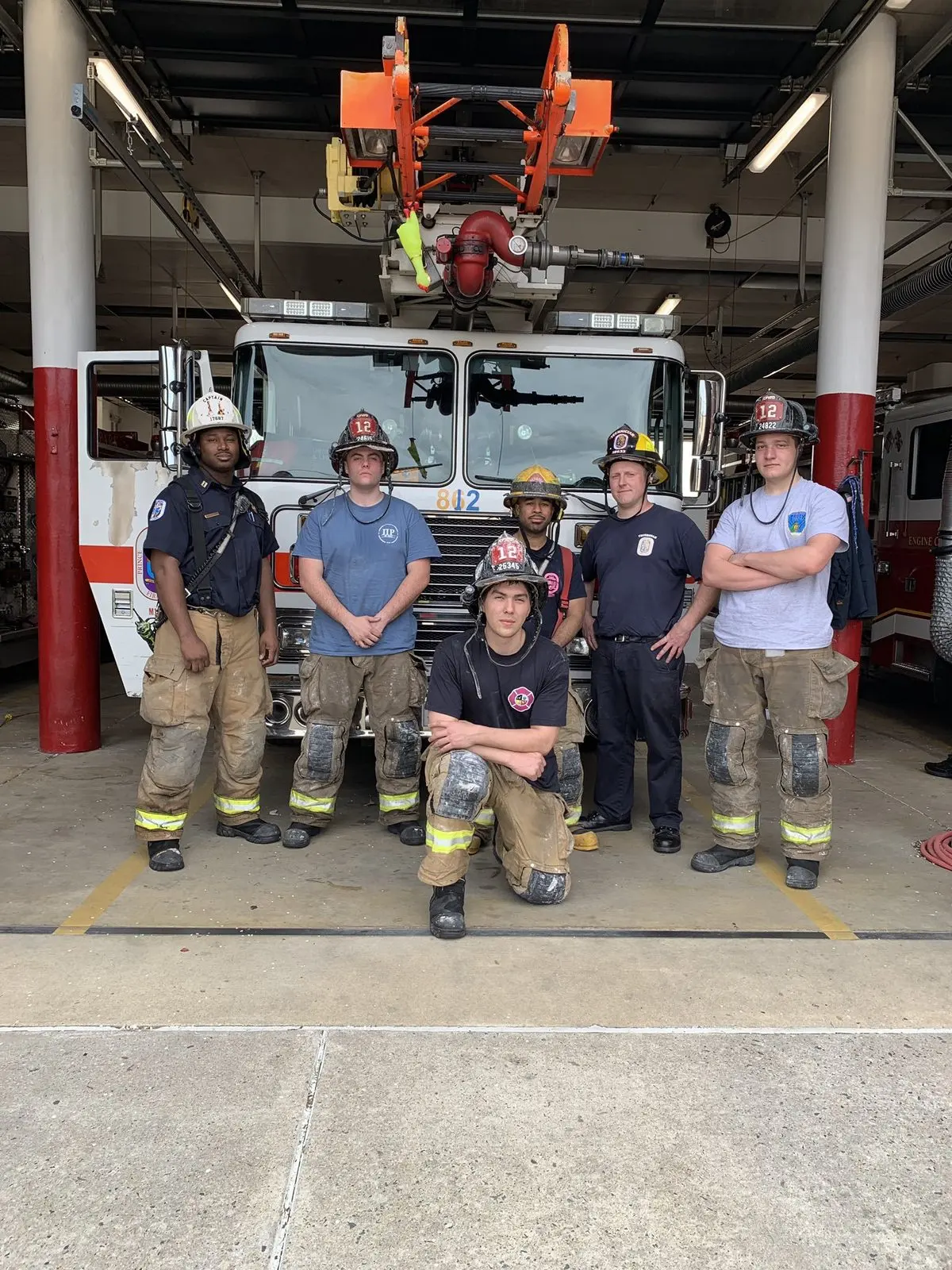 Truck 12 with combination volunteer and career crew runs 44 house fire