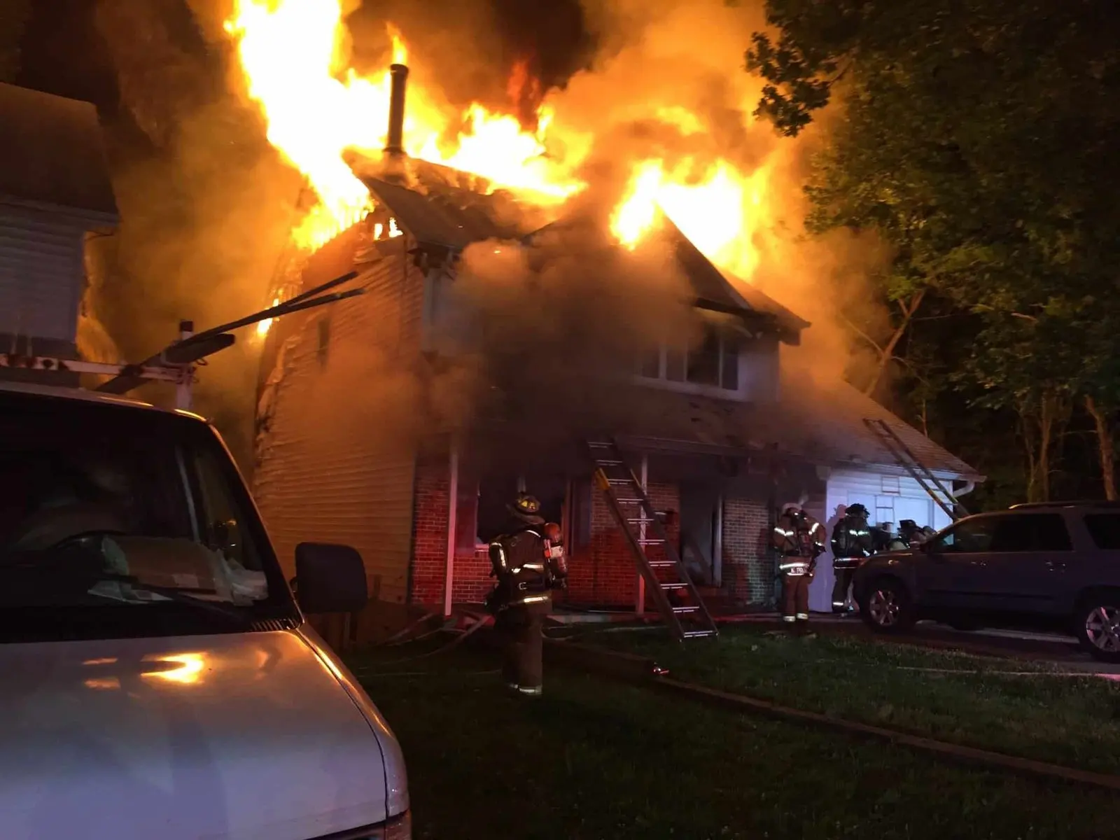 Engine Company Runs Baltimore Ave Fire