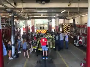 Guide Dogs Meet Firefighters